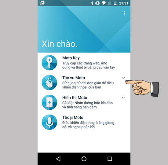 Kích hoạt tính năng